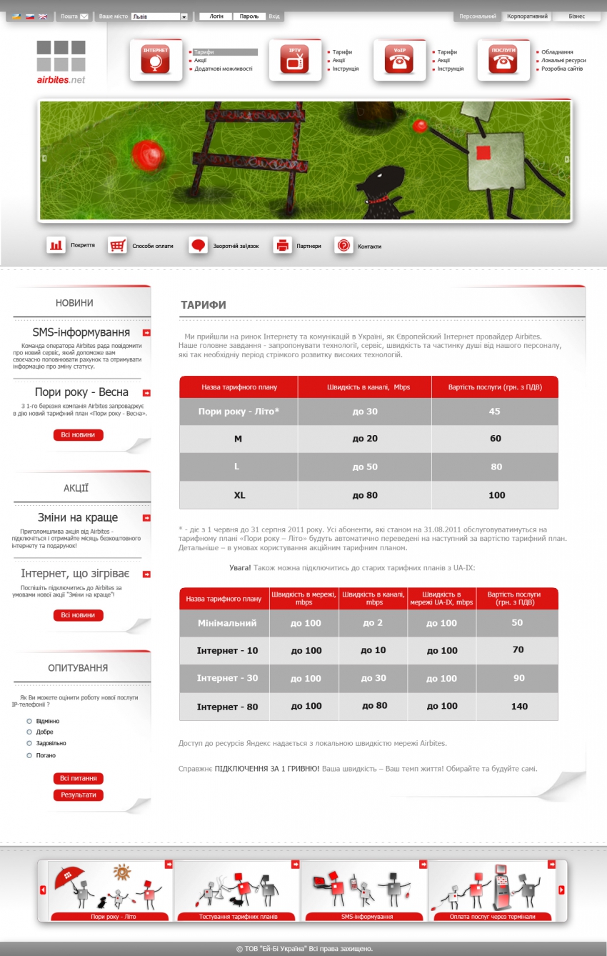 Індивідуальний дизайн сайту