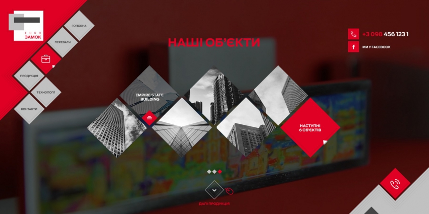 Developing a business website of Euro Lock.