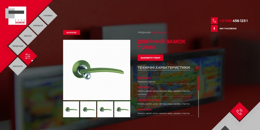 Developing a business website of Euro Lock.