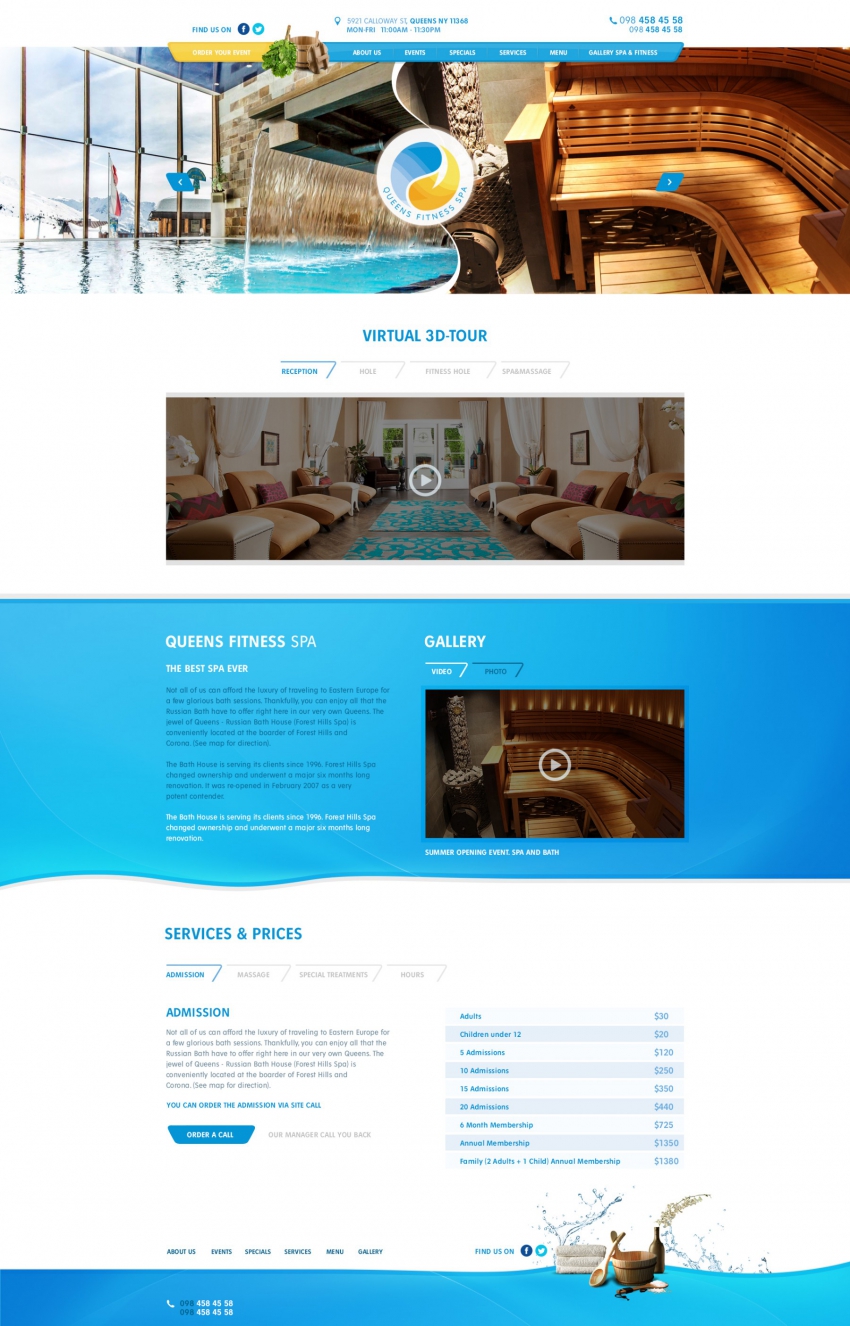 Development site for fitness salon