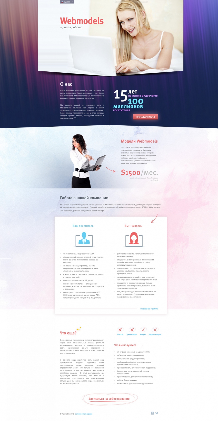 Сайт з пошуку моделей