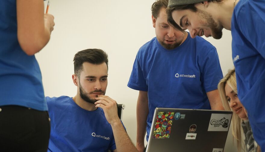 AstwellSoft engineers collaborating