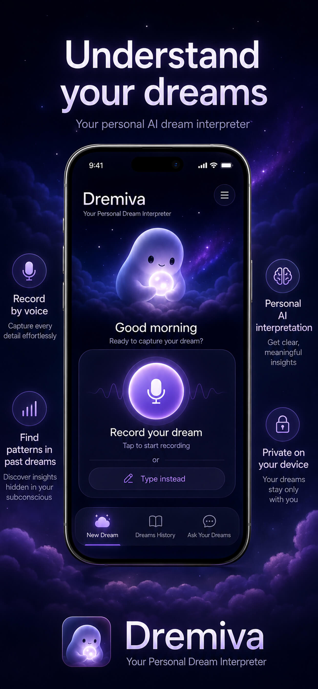 Dremiva — AI dream interpretation and journal app