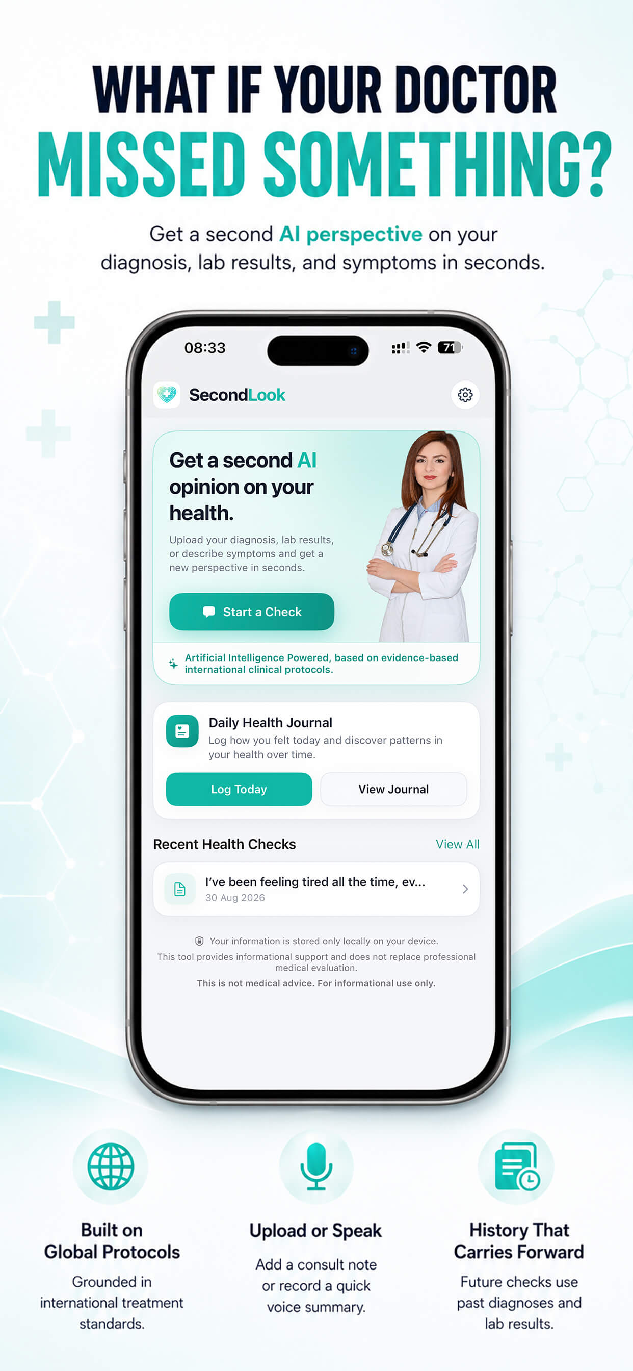 SecondLook Health — appointment prep assistant