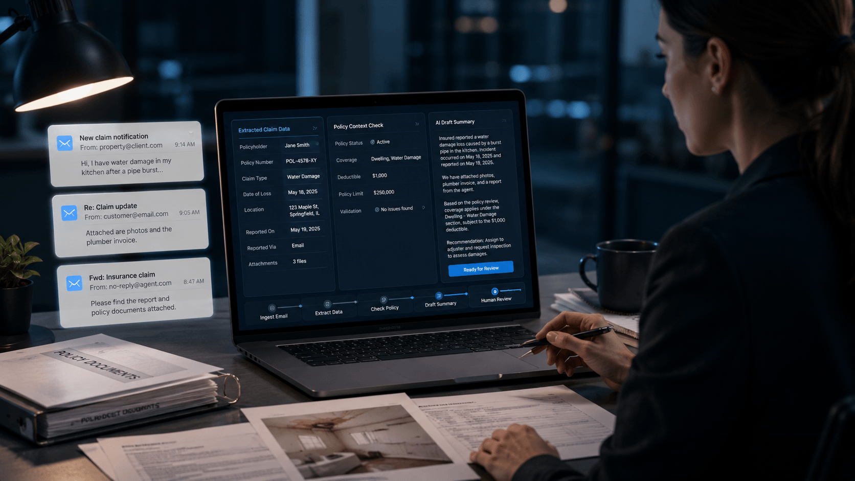 AI Claims Intake Agent