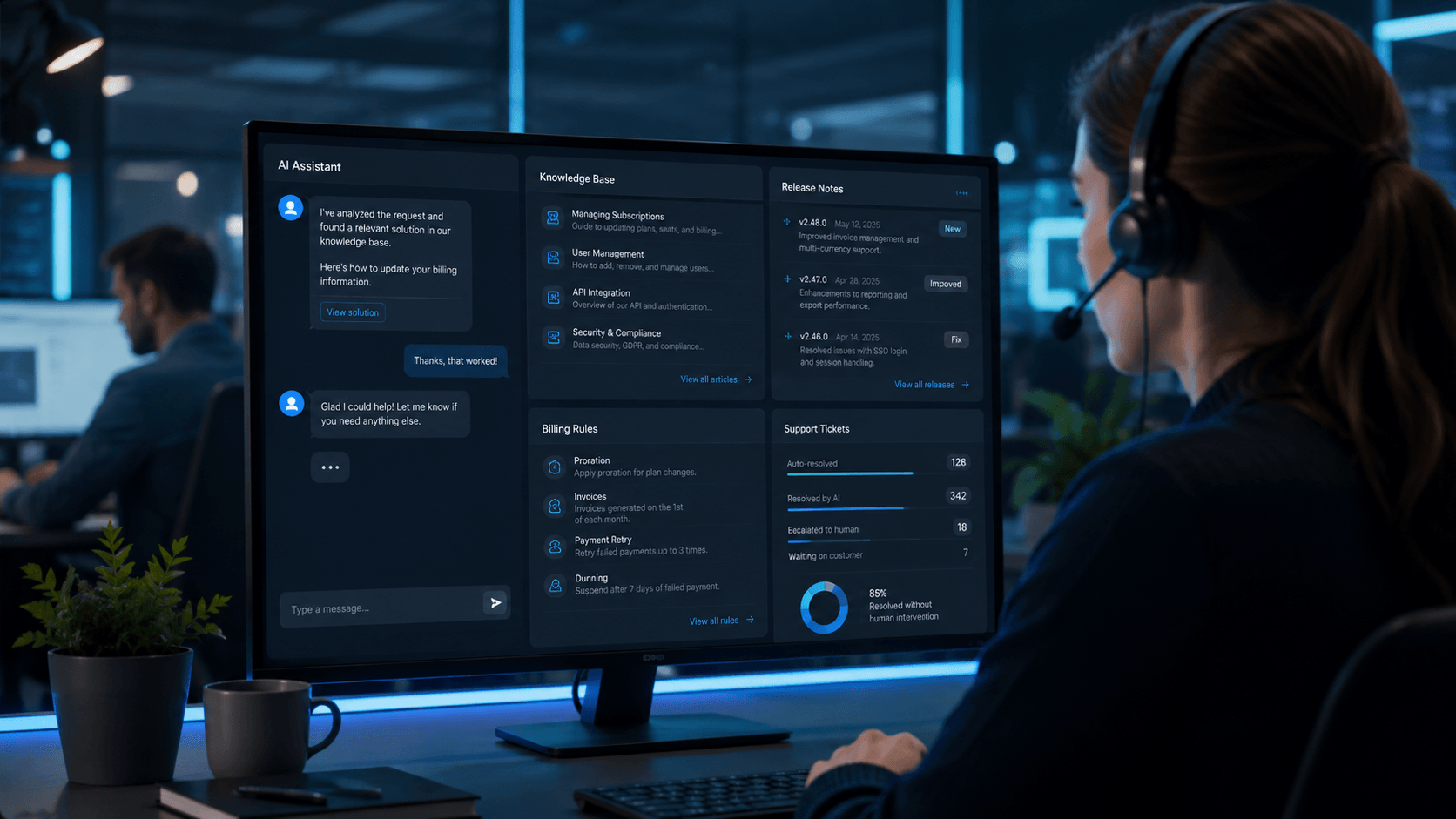 AI Support Agent for a European SaaS Platform
