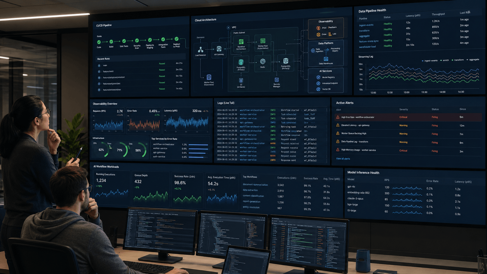 Cloud and Data Infrastructure for an Automation Platform
